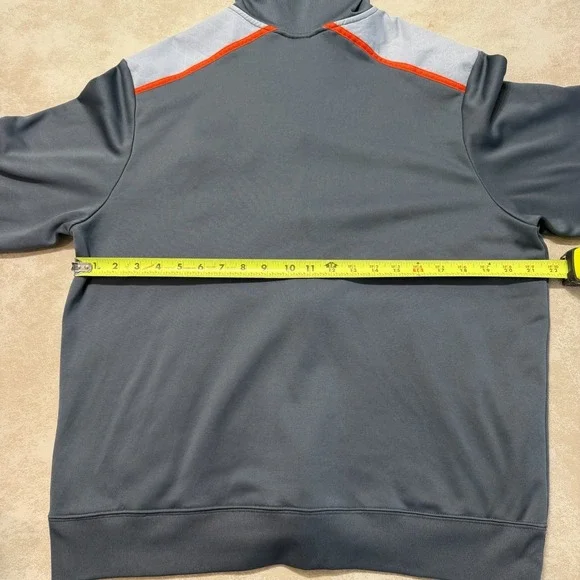 Nike KD Kevin Durant Therma-Fit Hoodie Jacket Gray Orange Mens Large - Picture 4 of 7